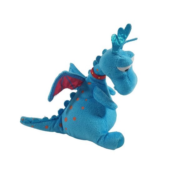 Disney Ty Beanie Baby Doc McStuffins Blue Stuffy Dragon Plush Toy Mini - Picture 6 of 8